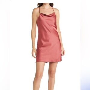 Bishop + Young Capri Satin Slip Dress Size Medium